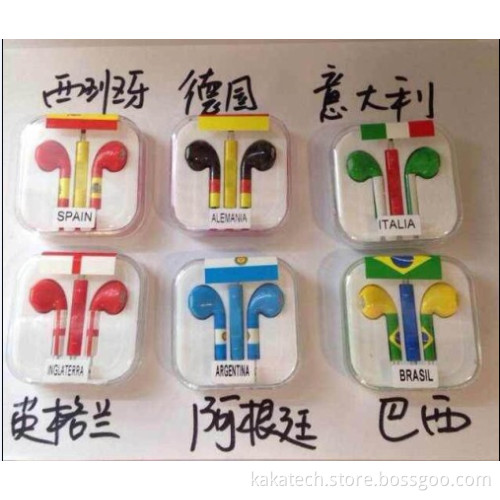 2014 New Arrival World Cup Football Sport Earphone for iPhone